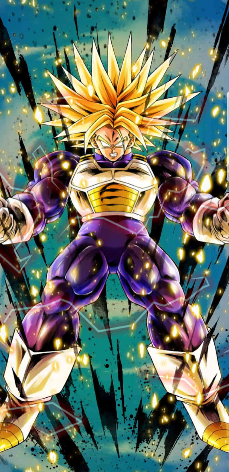 Dragon Ball Z Trunks, Ready For Action Background