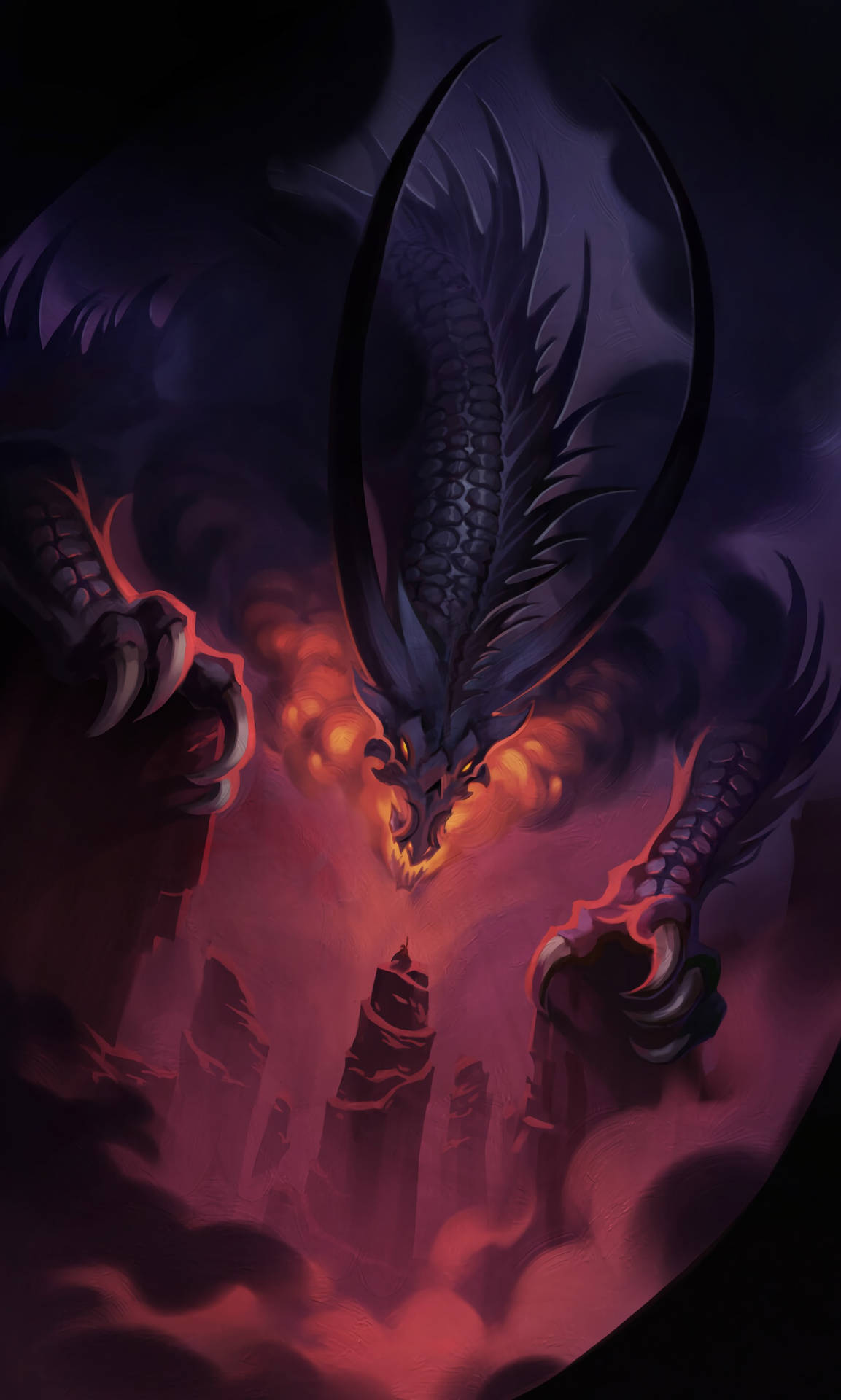 Dragon Fantasy Vector Art Background