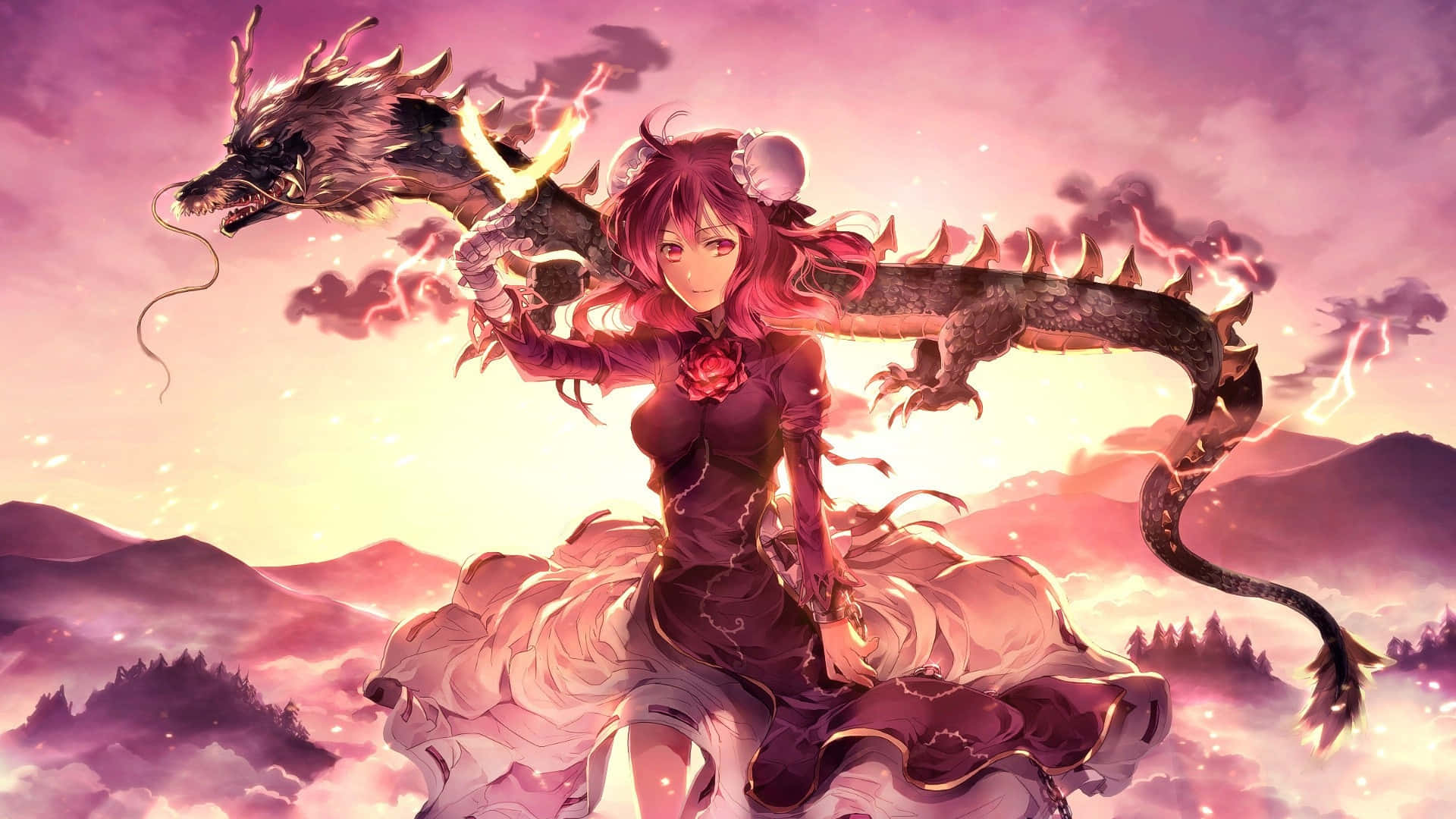 Dragon Fantasy Video Game 1080p Anime Background