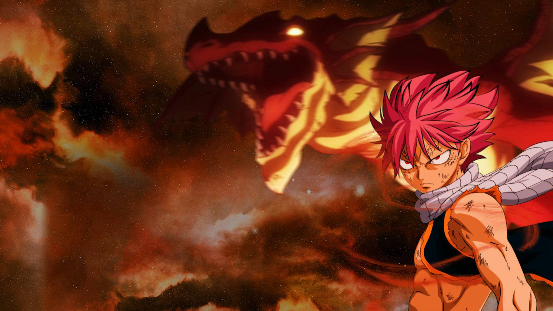Dragon Fire Anime Natsu Background
