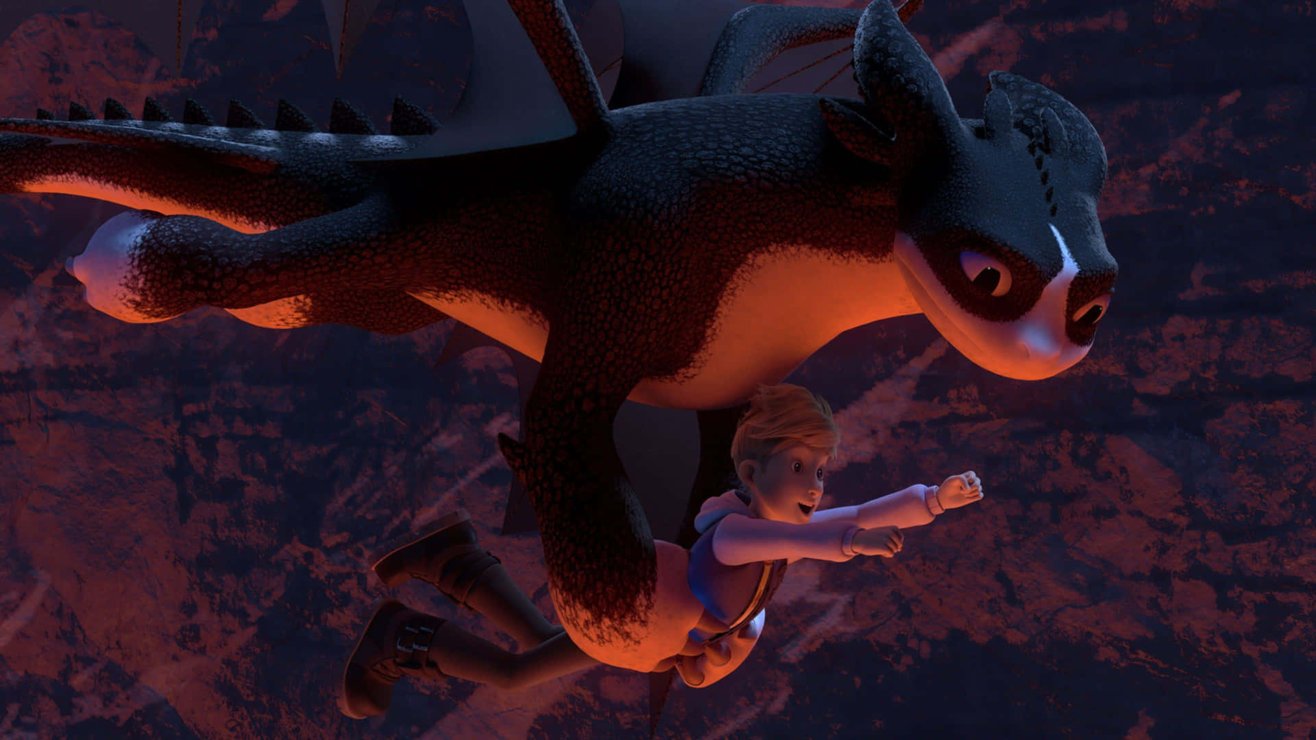 Dragon From How To Train Your Dragon The Hidden World Carrying Child