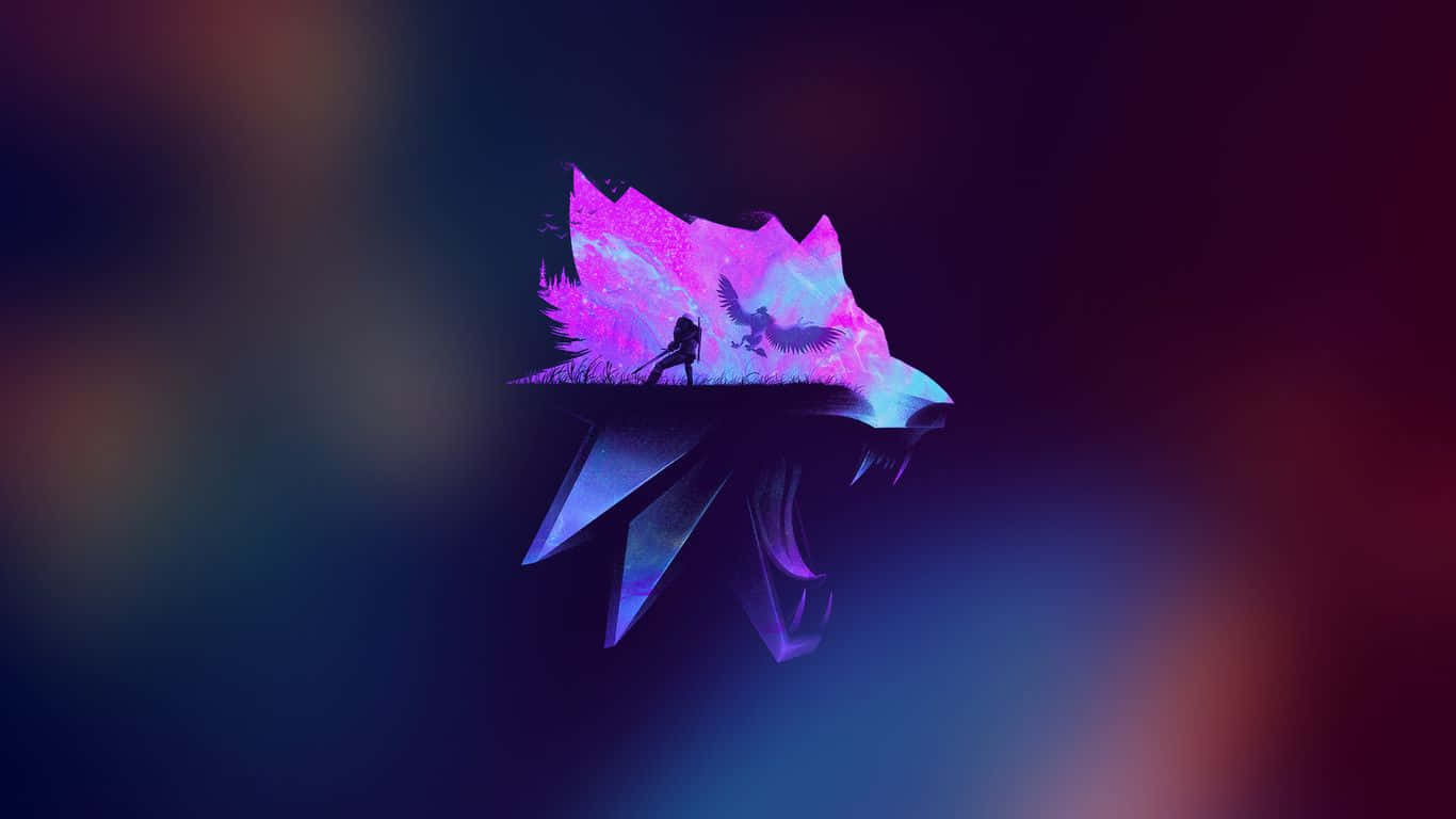 Dragon Head 1366x768 Minimalist Background