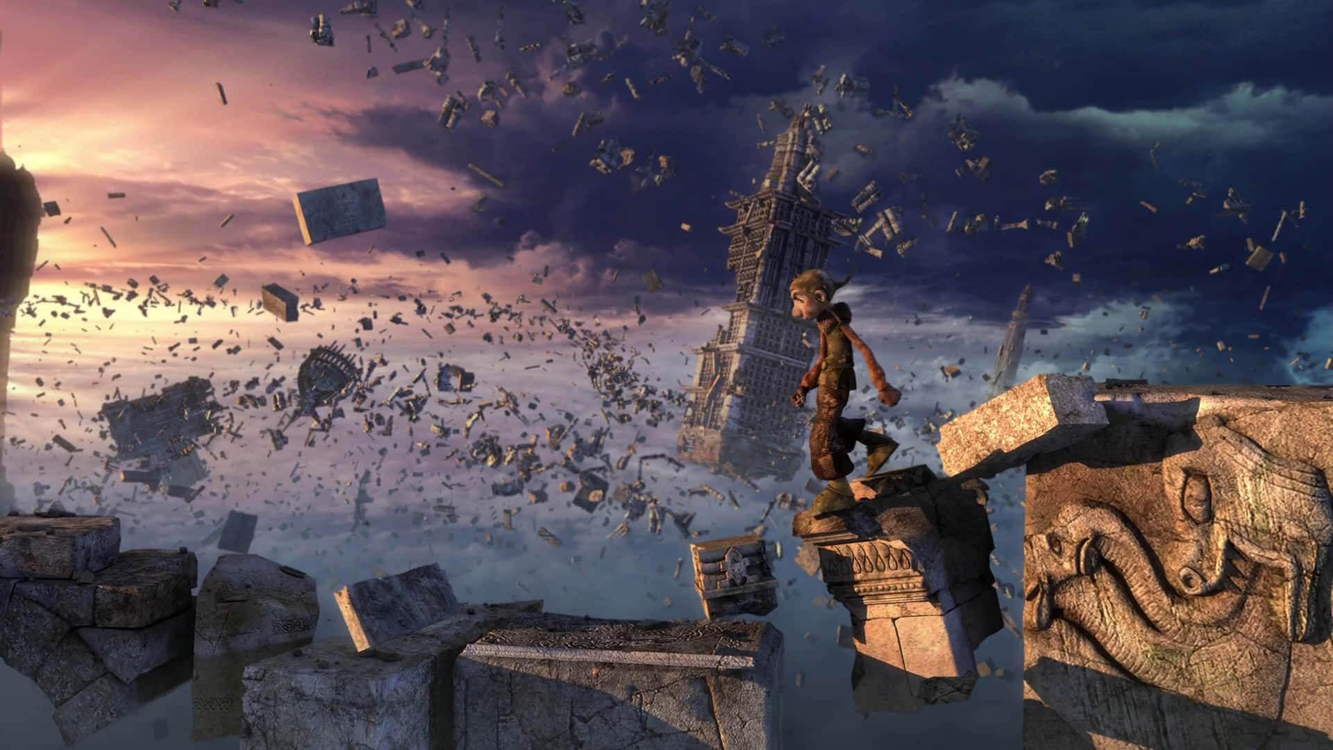 Dragon Hunters Gwizdo Standing On Rubble