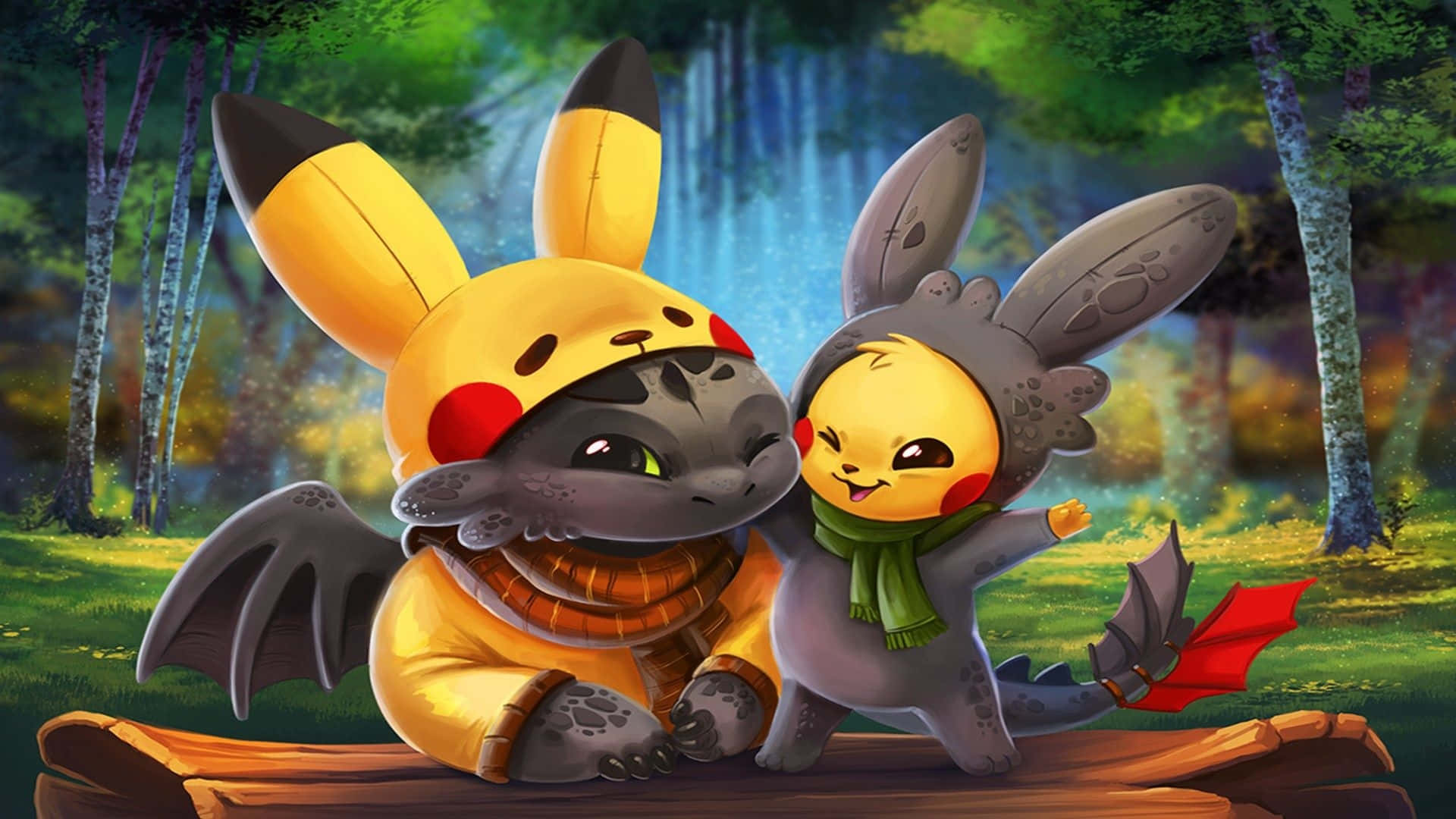 Dragon Kawaii Cute 1920 X 1080 Background