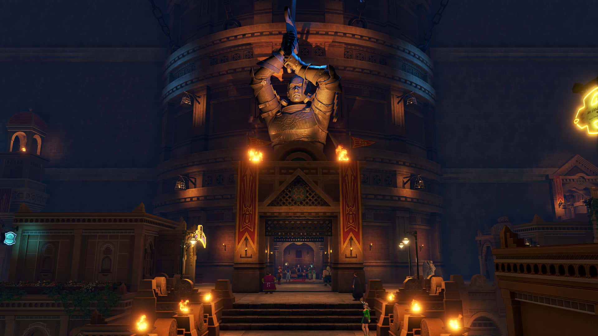 Dragon Quest Echoes Of An Elusive Age Building Background