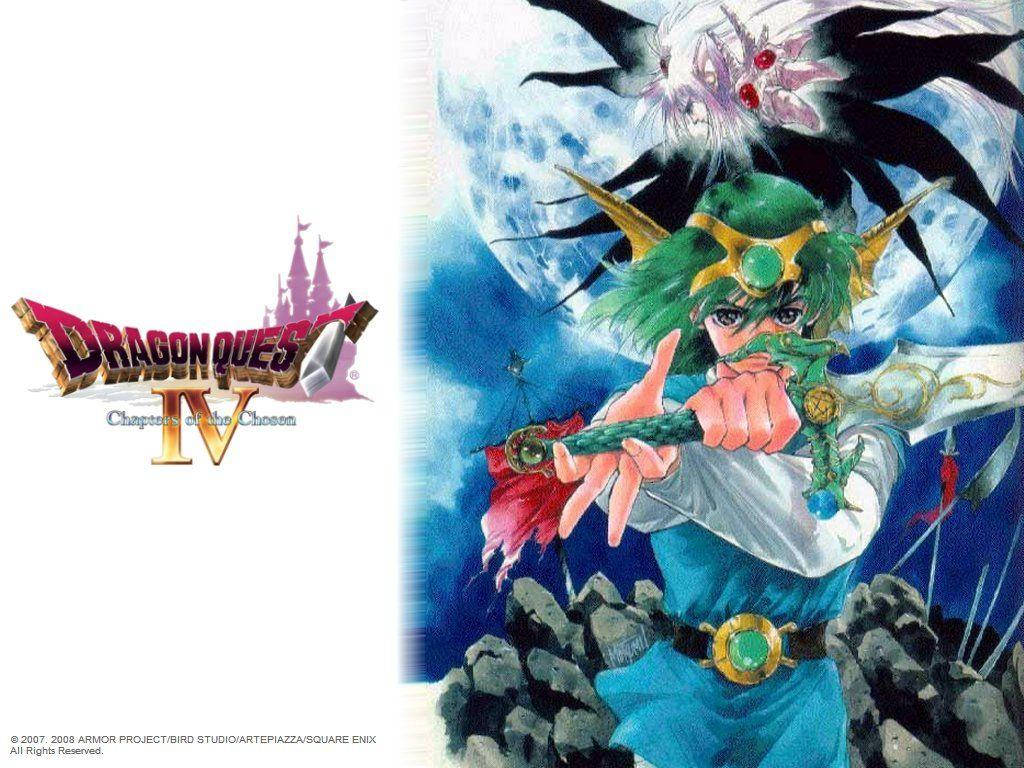 Dragon Quest Iv Hero With Sword Background