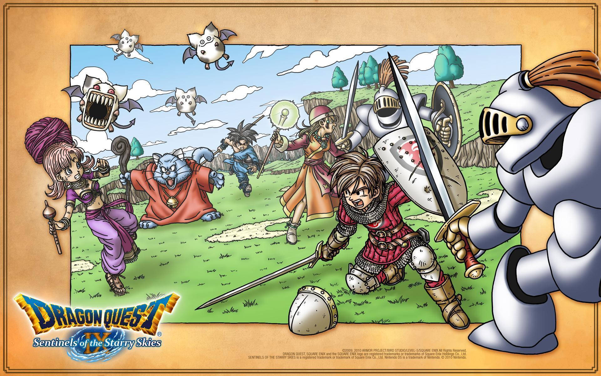 Dragon Quest Ix Party Combat Background
