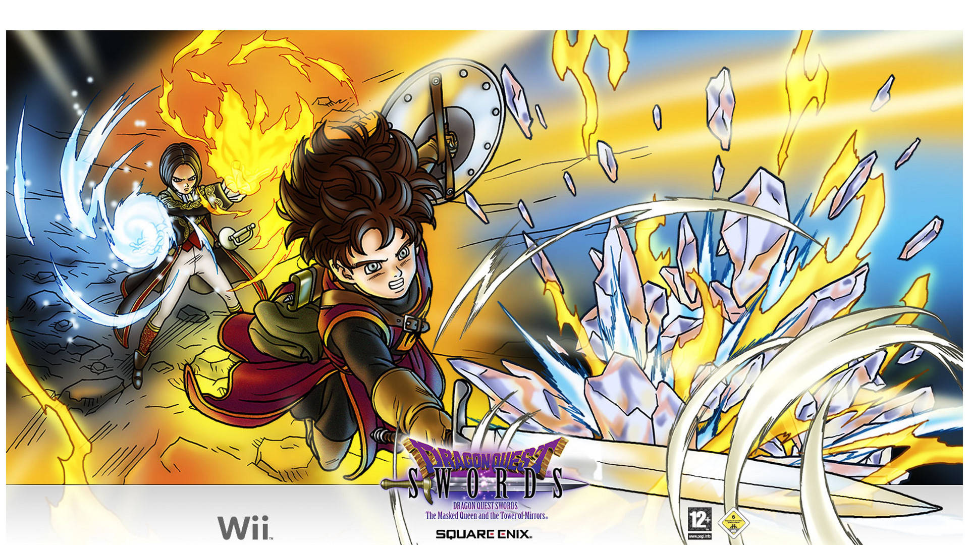Dragon Quest Swords Hero Combo Attack Background
