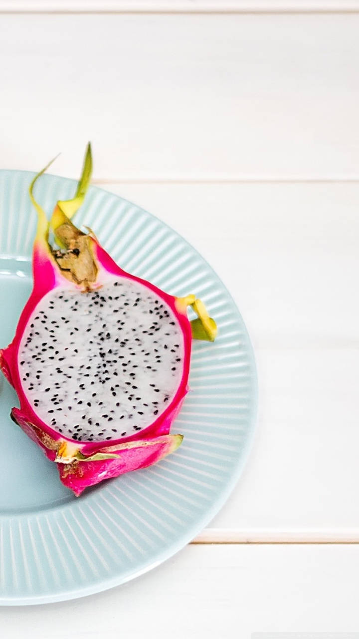 Dragonfruit Half Slice Fruit Food Photography