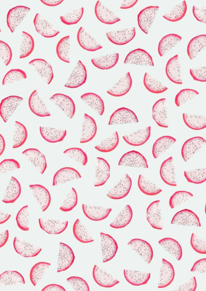 Dragonfruit Pastel Aesthetic Pattern