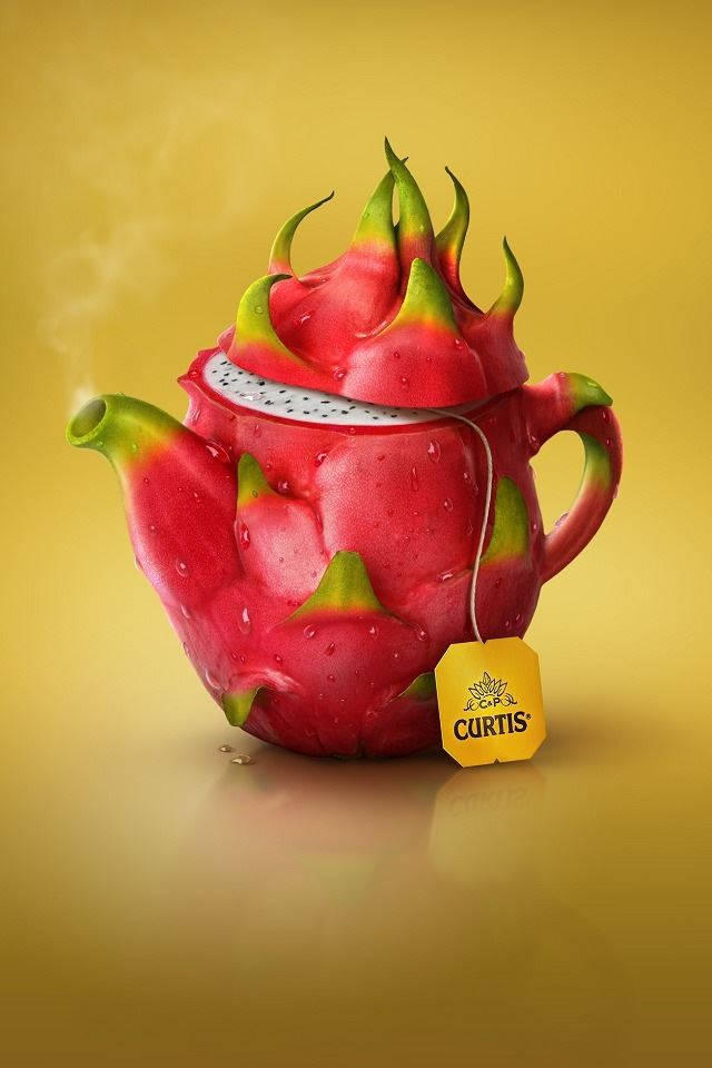 Dragonfruit Tea Pot Food Photography