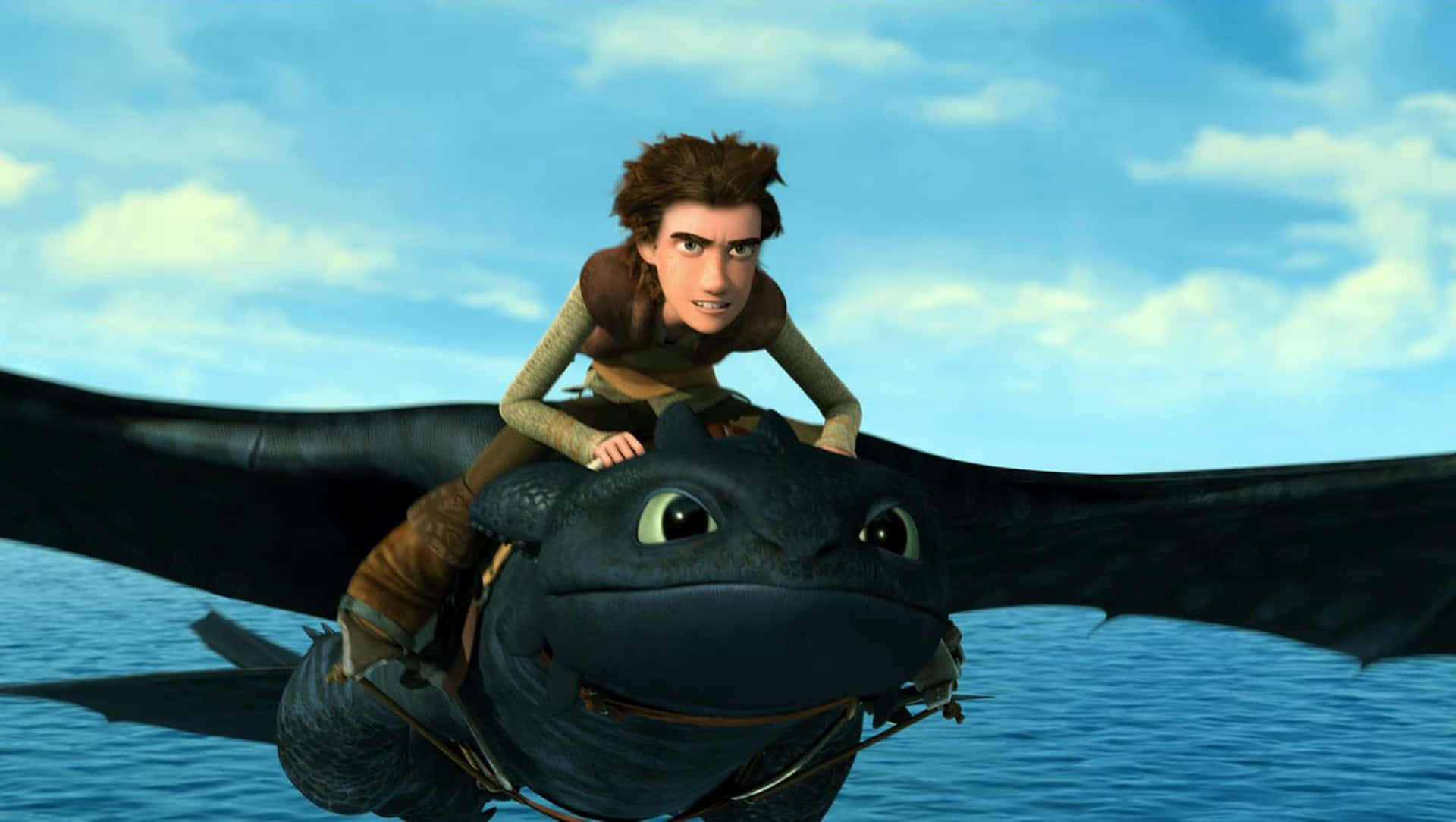Dragons Riders Of Berk Hiccup With Toothless Background