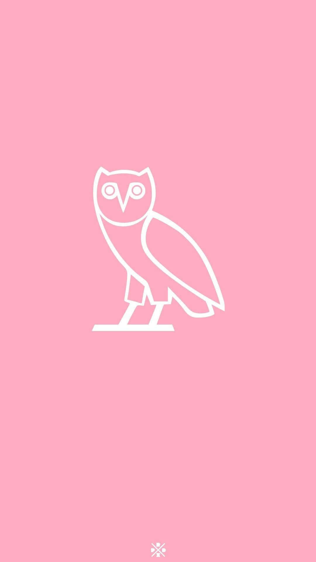 Drake Ovo Owl Logo On An Apple Iphone Background