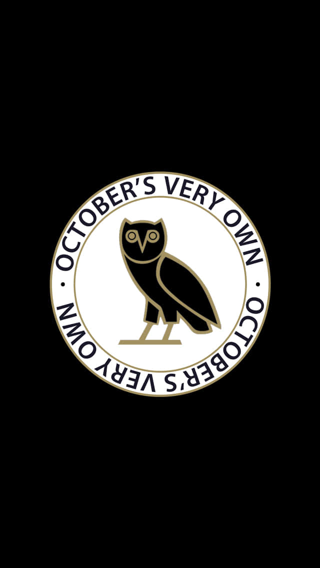 Drake's Ovo Owl Logo On An Iphone Background