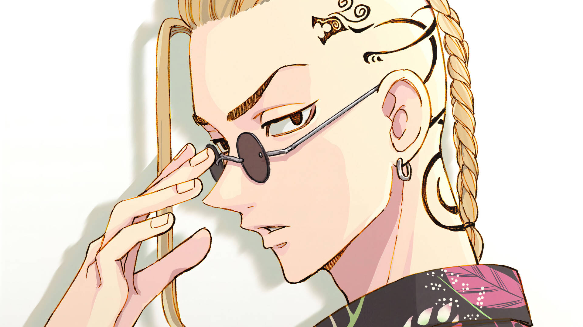 Draken Tokyo Revengers In Sunglasses Background