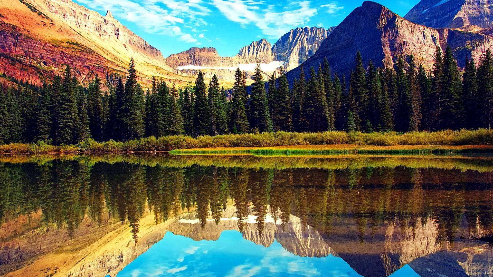 Dramatic Glacier National Park Background