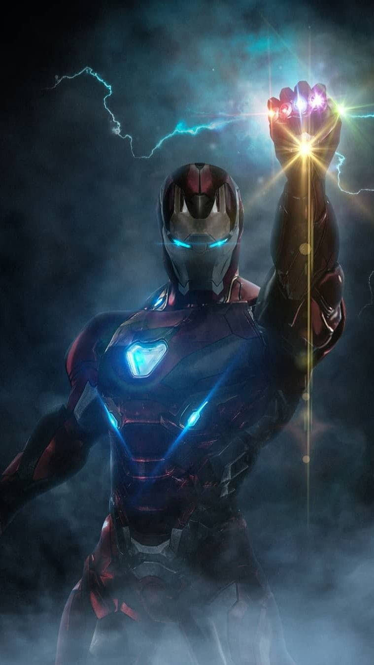 Dramatic Infinity Gauntlet Iron Man Android Background