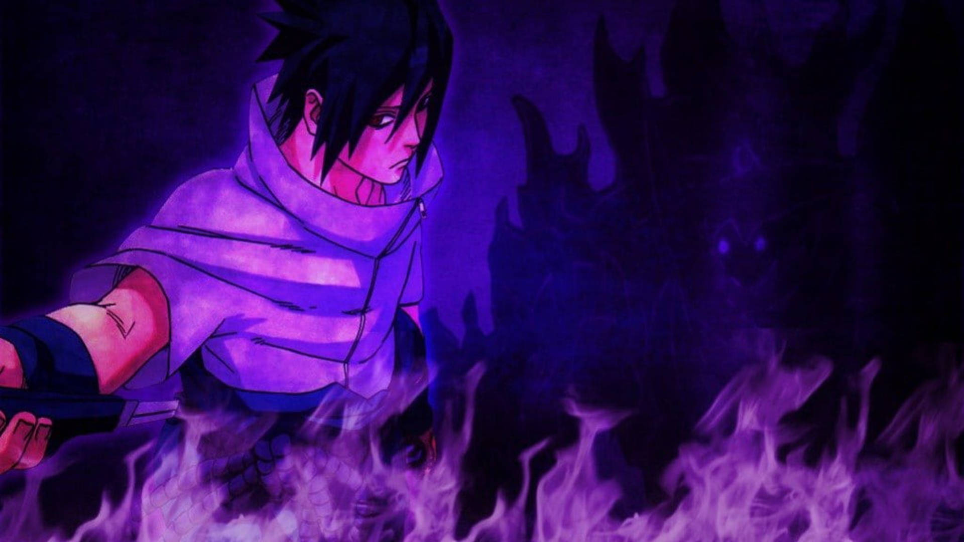 Dramatic Sasuke And Sasuke Susanoo Background