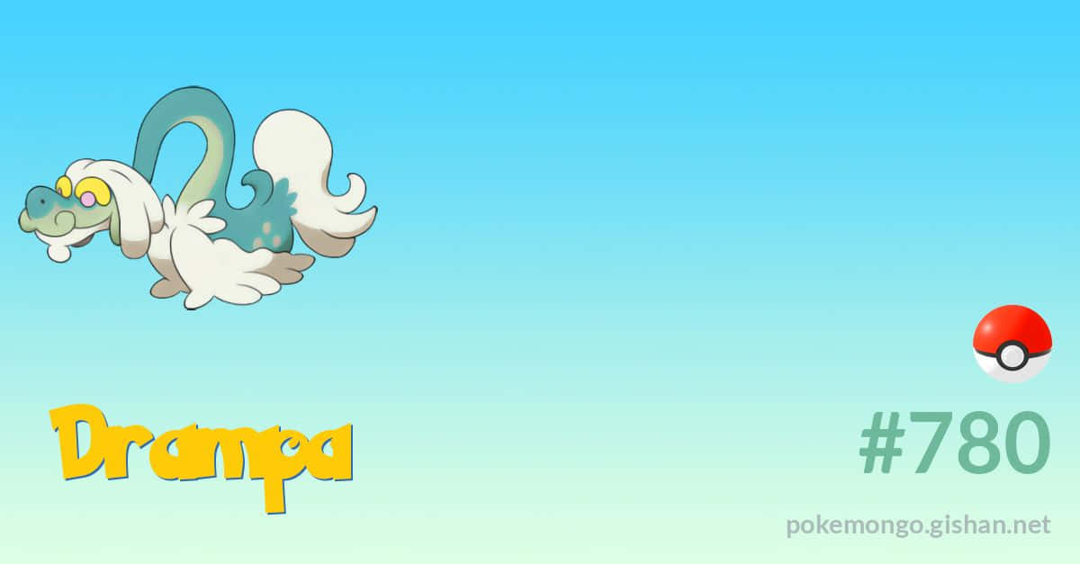Drampa Against Teal Gradient Background Background