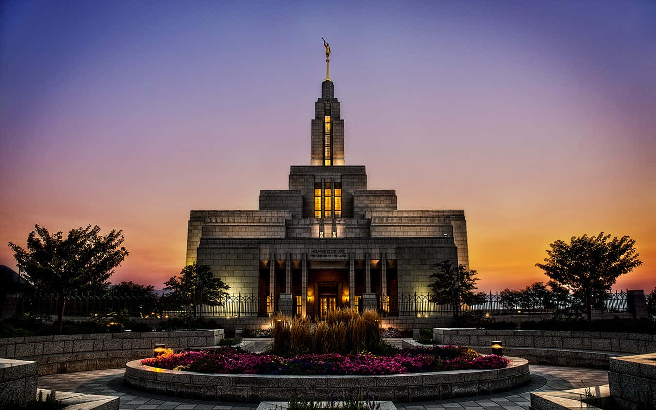 Draper Utah Mormon Temple Background