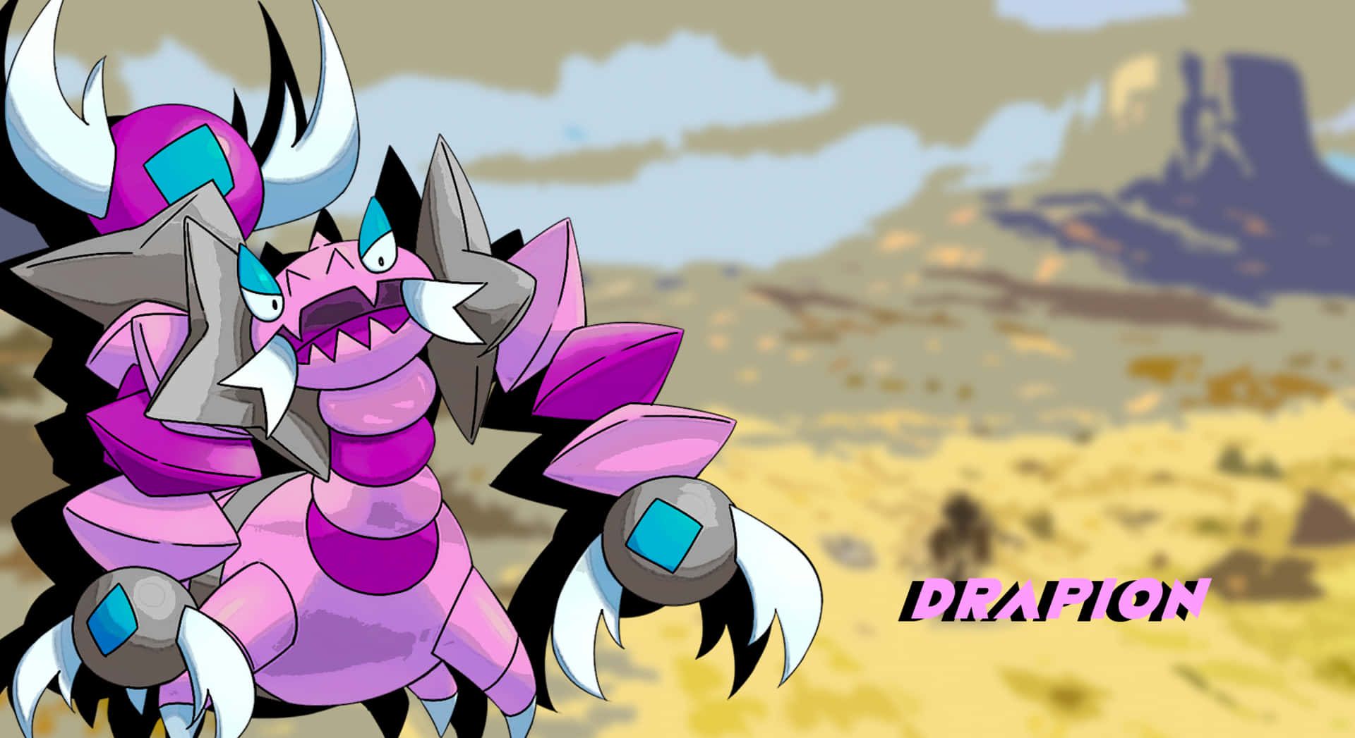 Drapion In Desert Background