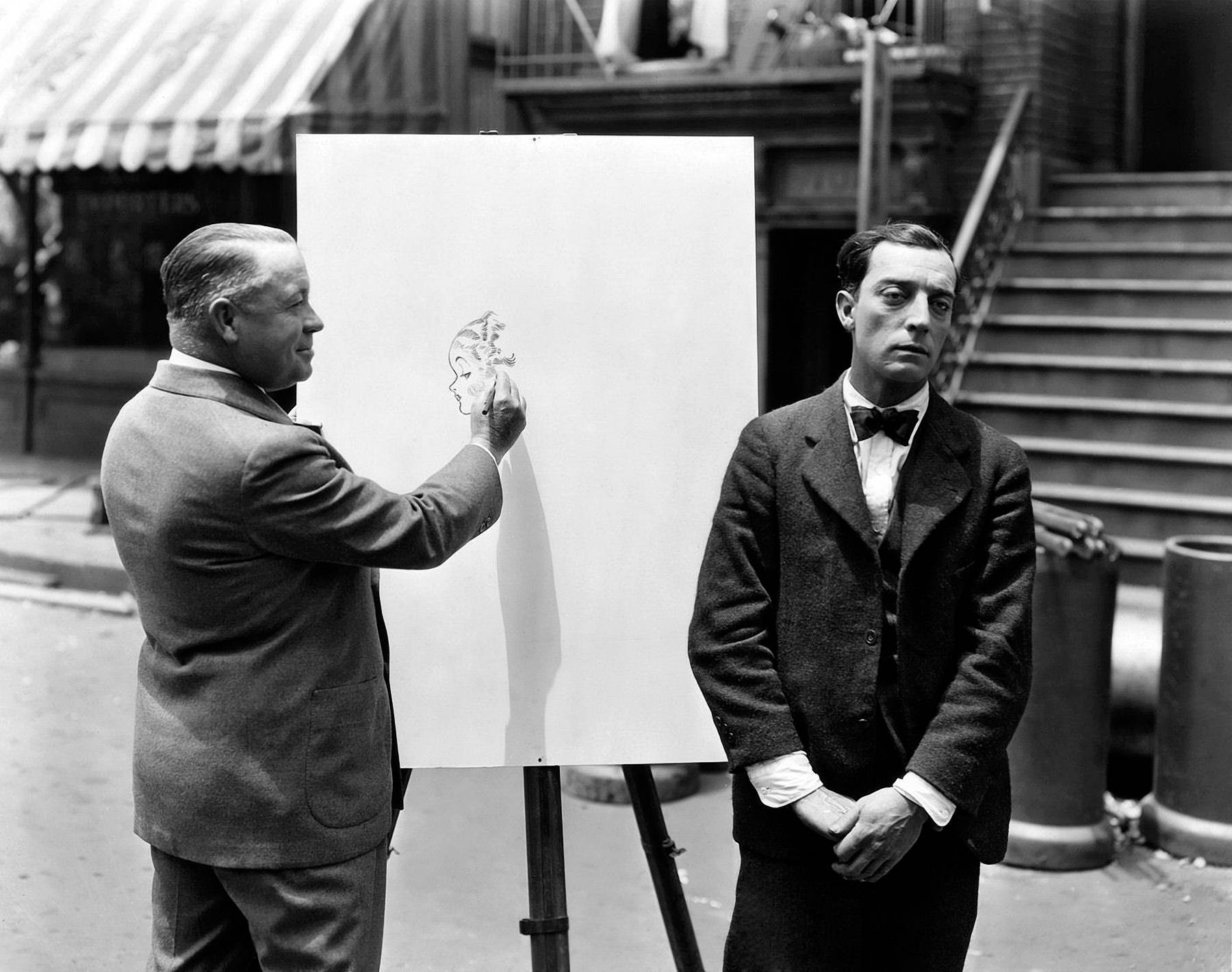 Drawing Comedy Buster Keaton Actor