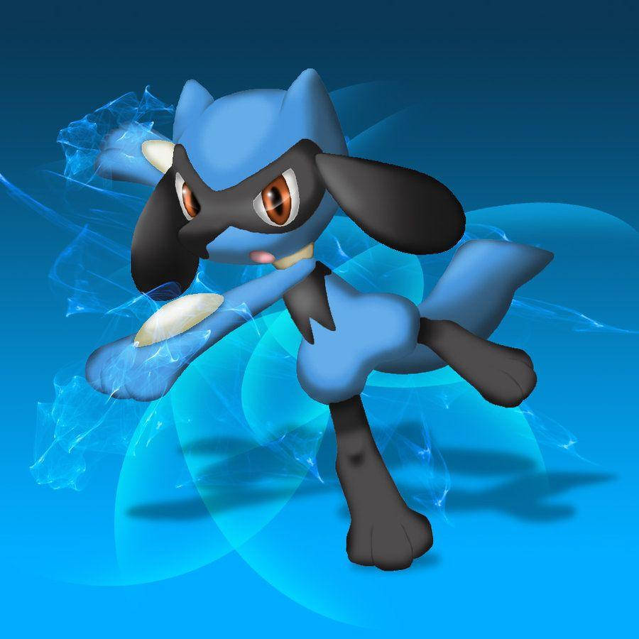 Drawing Of Riolu Punching Background