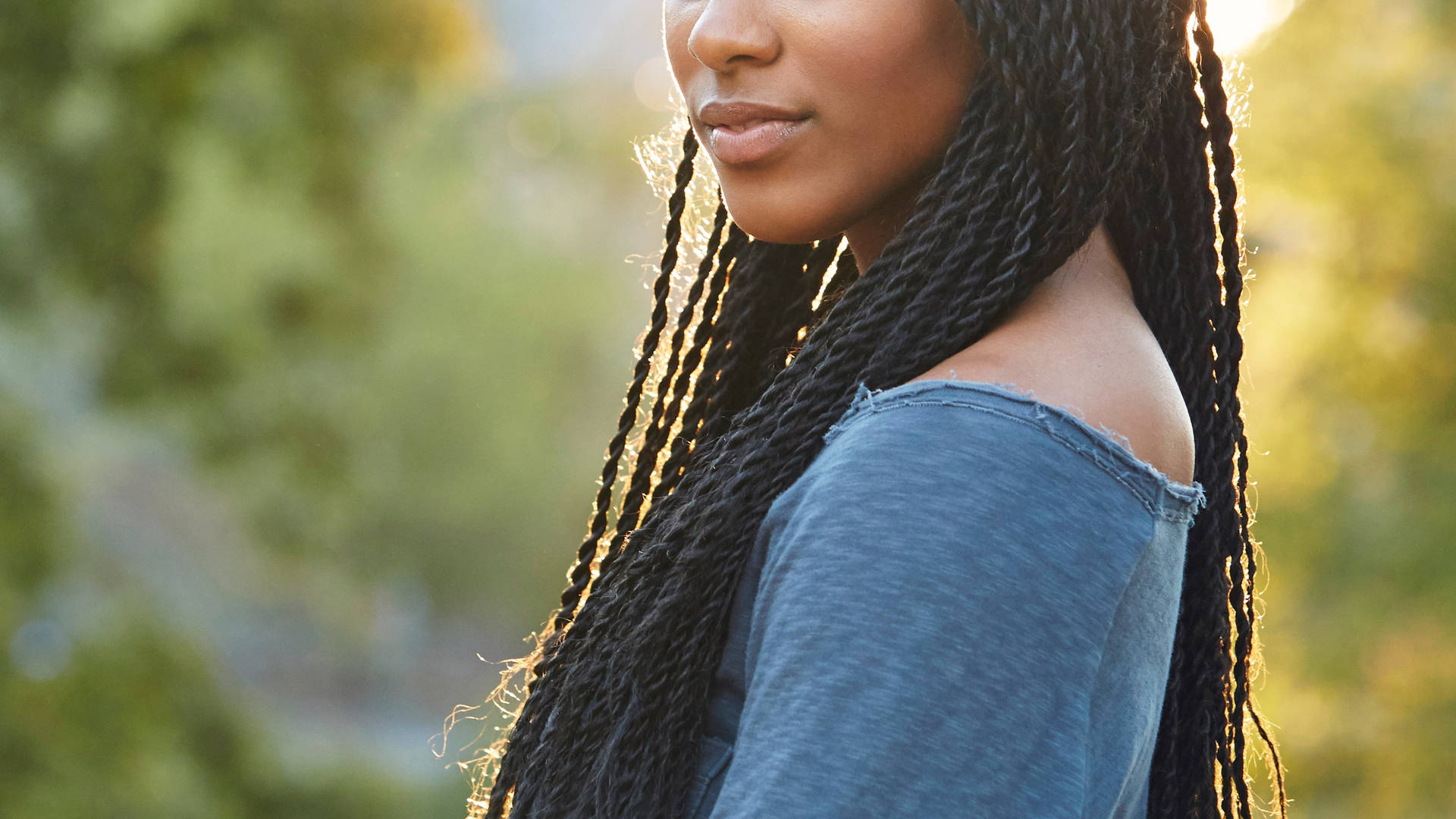 Dreadlocks Half Face Background