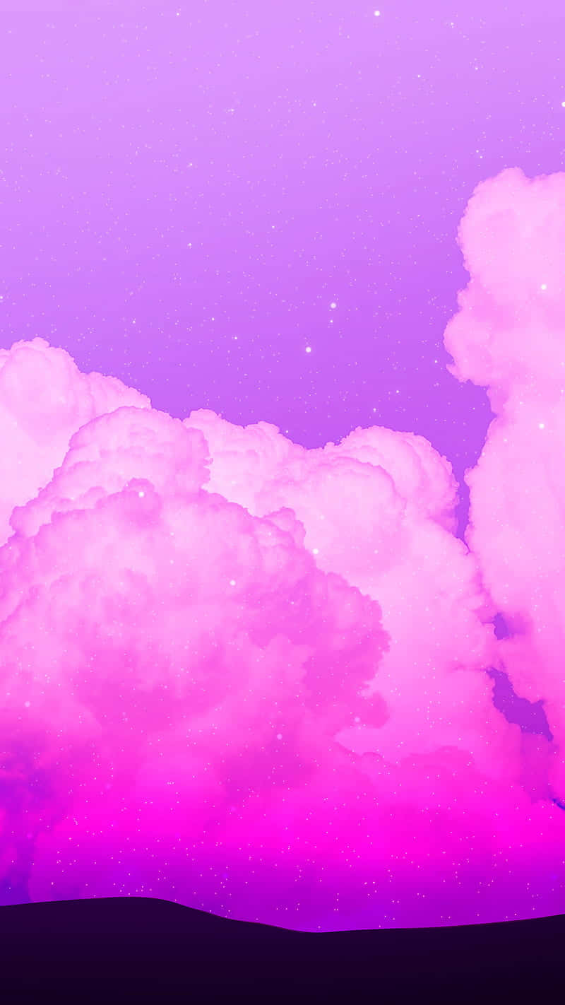 Dream Aesthetic Purple Mountains And Sky Background