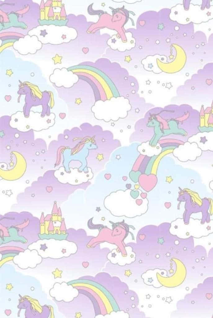 Dream Big With A Pastel Unicorn Background