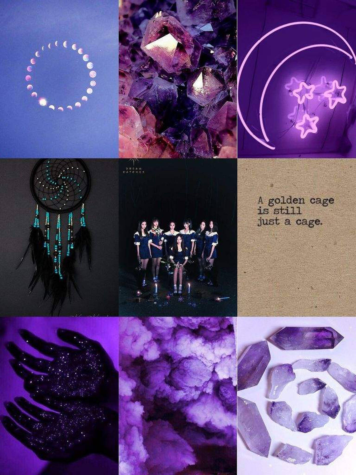 Dream Catcher Aesthetic Collage Background