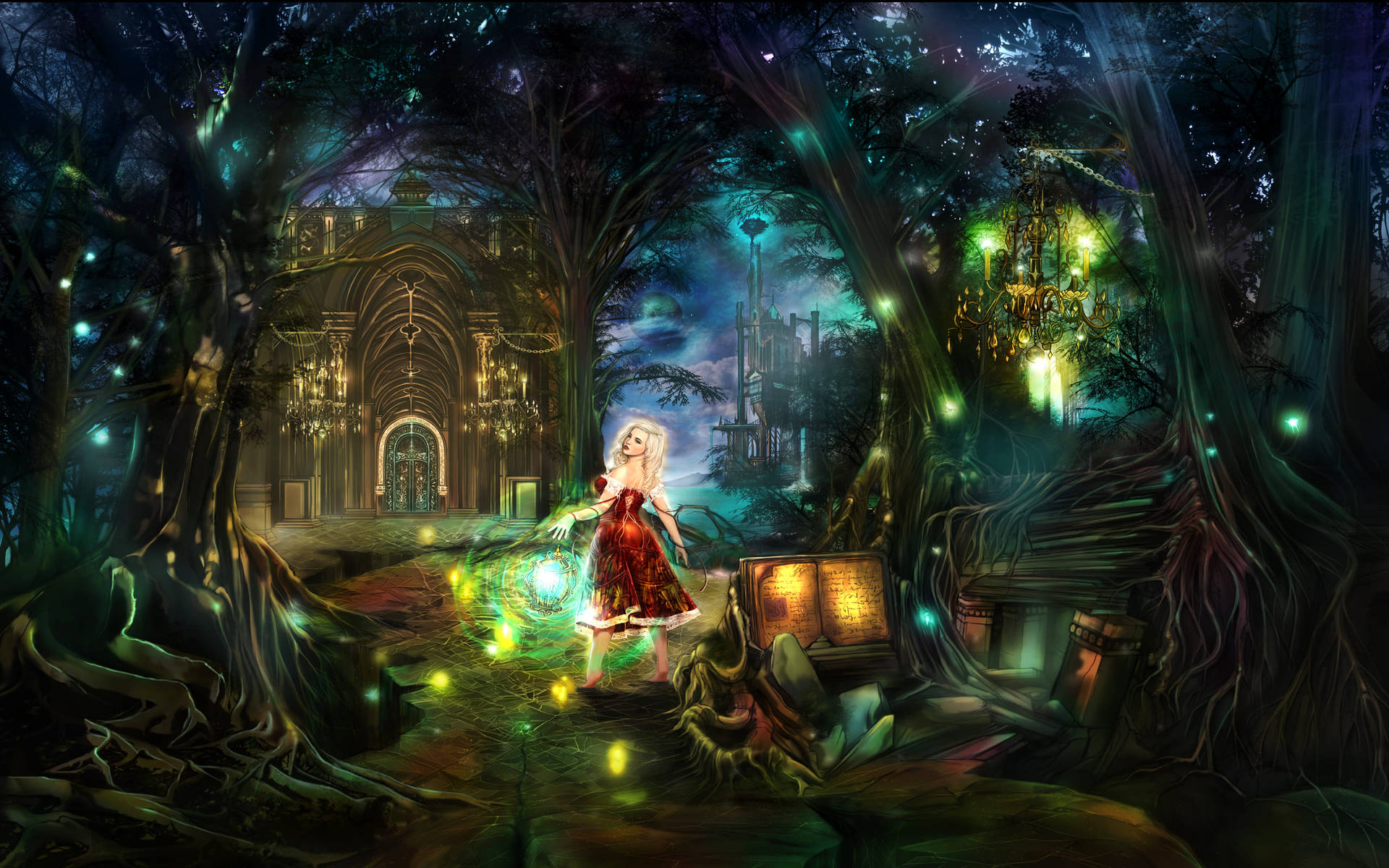 Dream Fantasy Forest Background