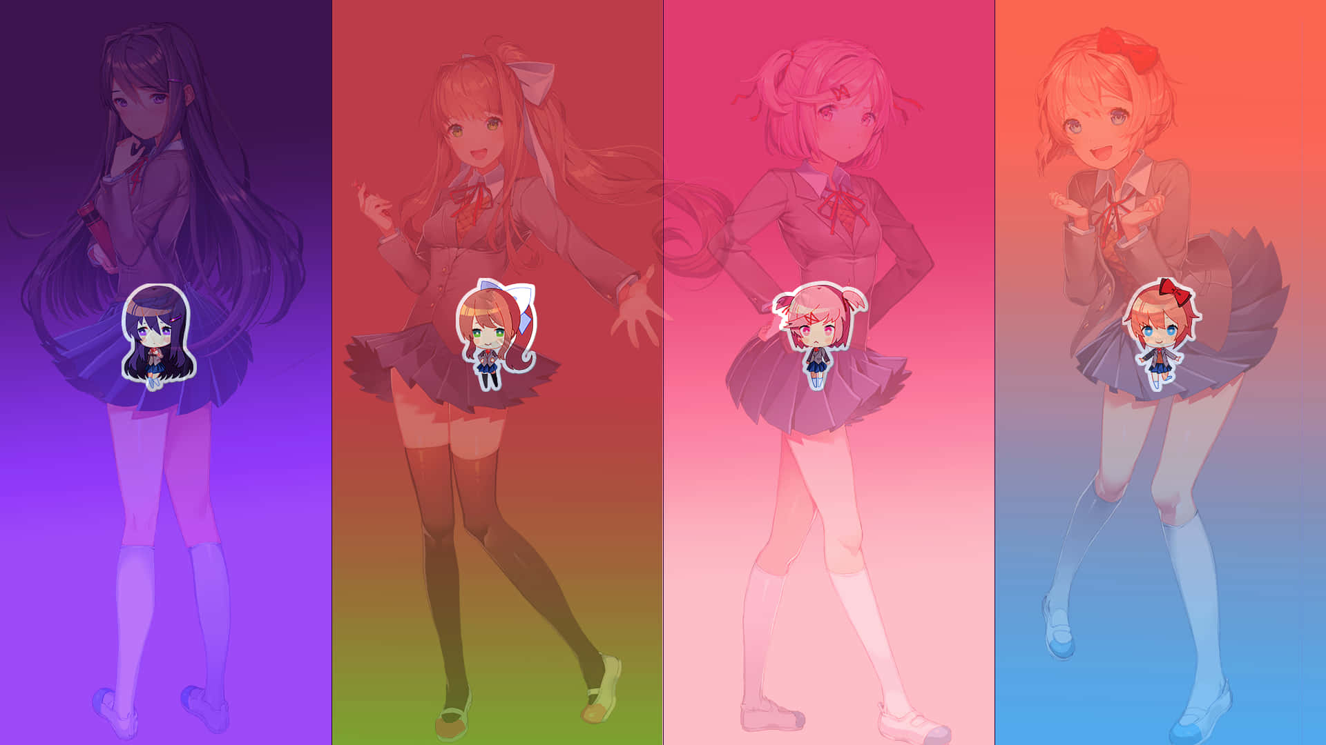 Dream Of A New World In Doki Doki Literature Club Background