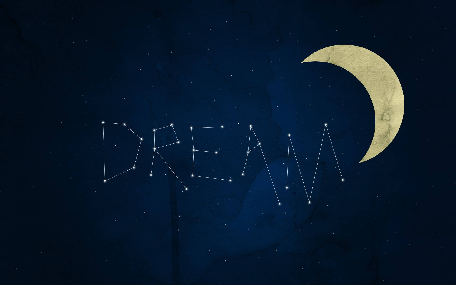 Dream Stars And Moon Background