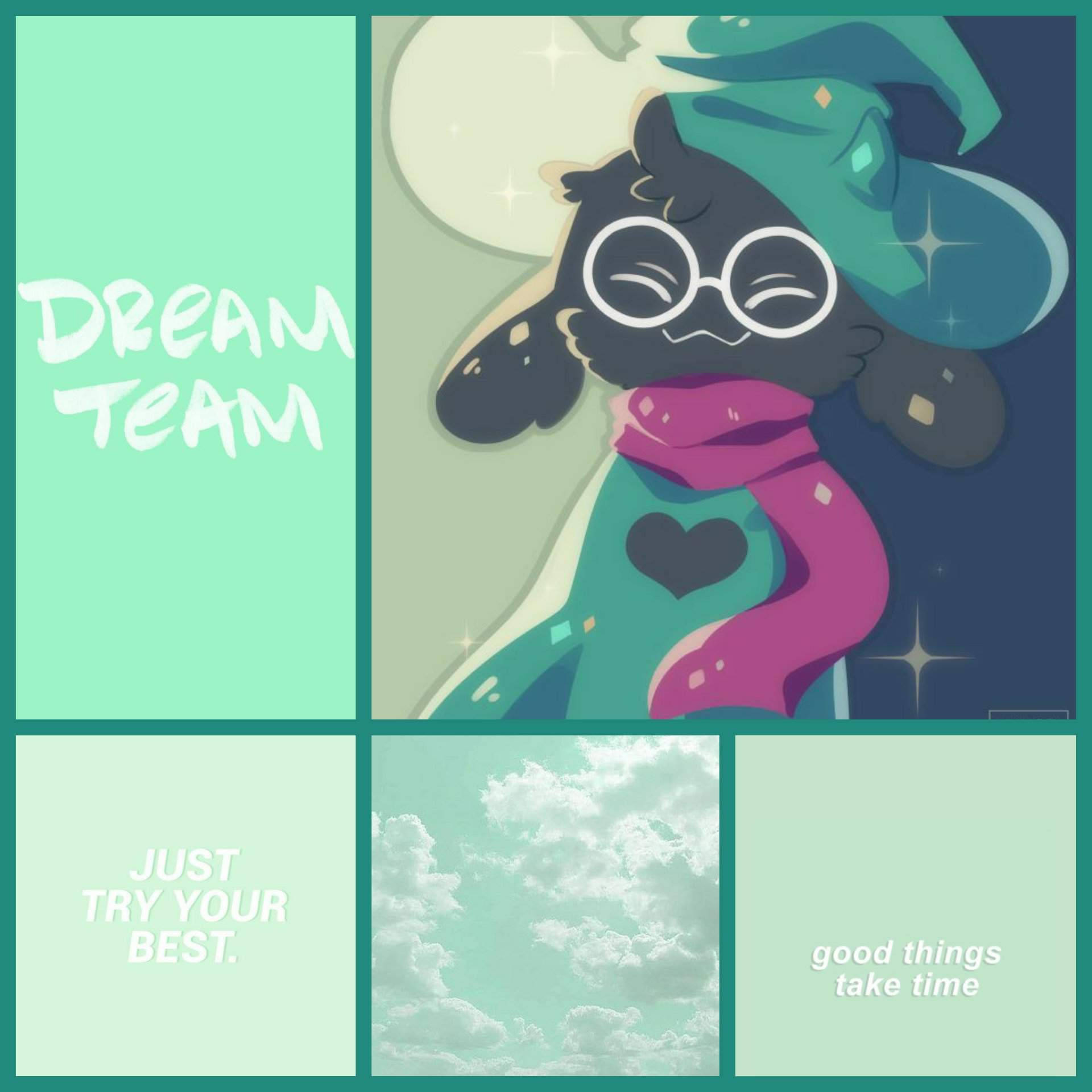 Dream Team Poster Featuring Ralsei Background