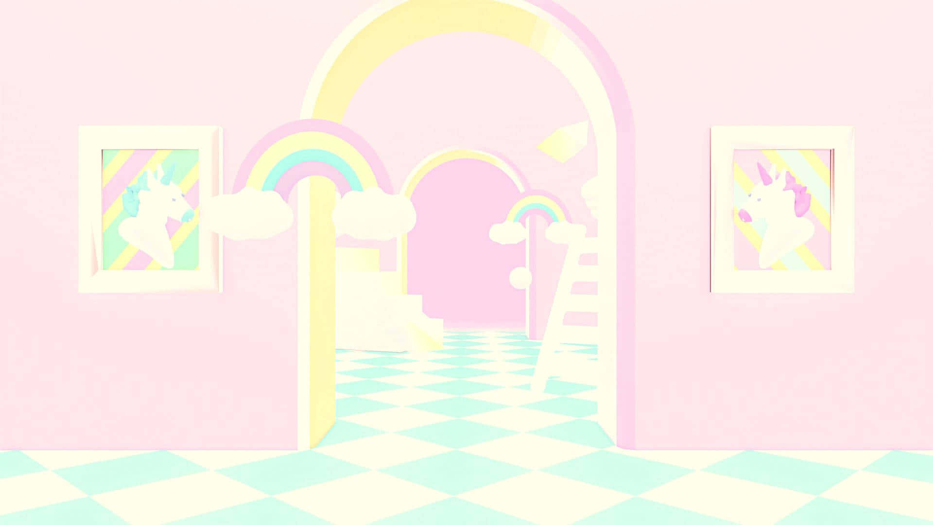 Dreamily Pastel-themed Laptop Background
