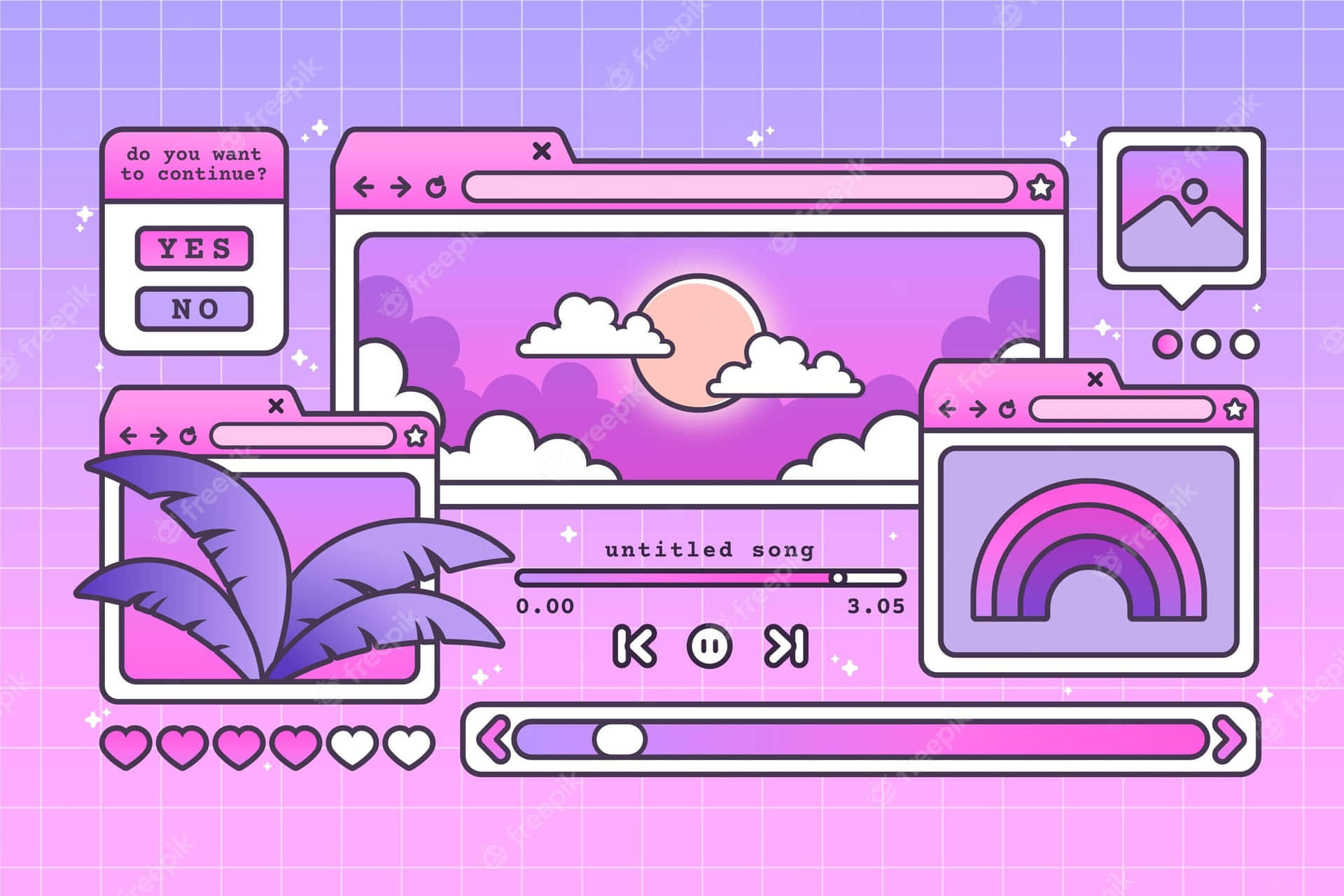 Dreaming In 8-bit Color Background