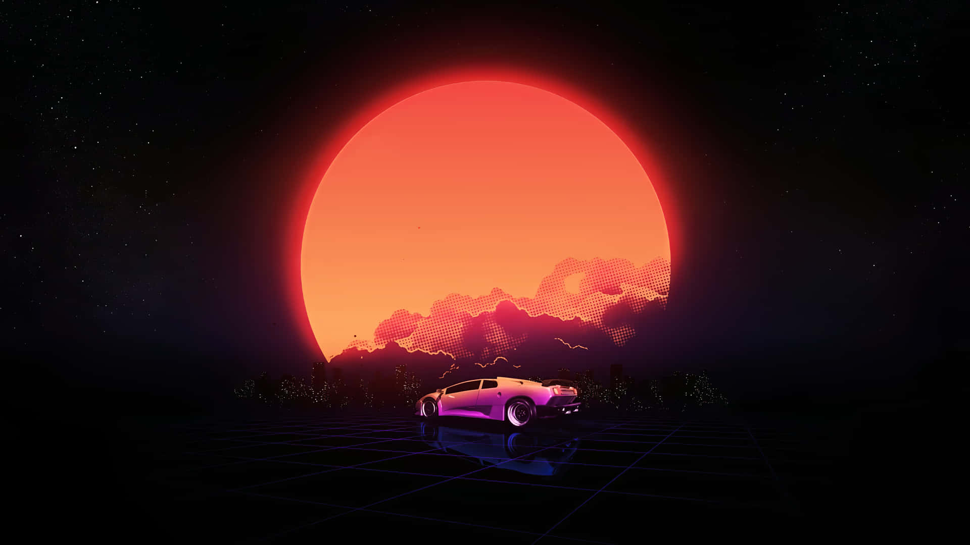 Dreaming Of A Retro Futurist World Background