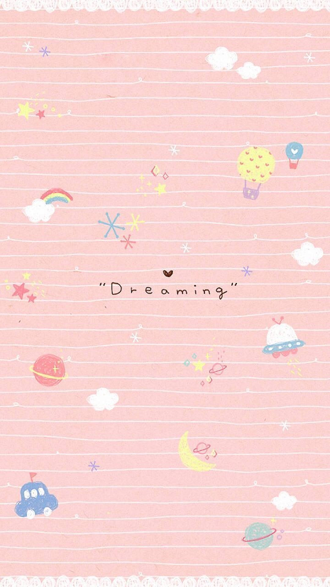 Dreaming Pastel Pink Background Background