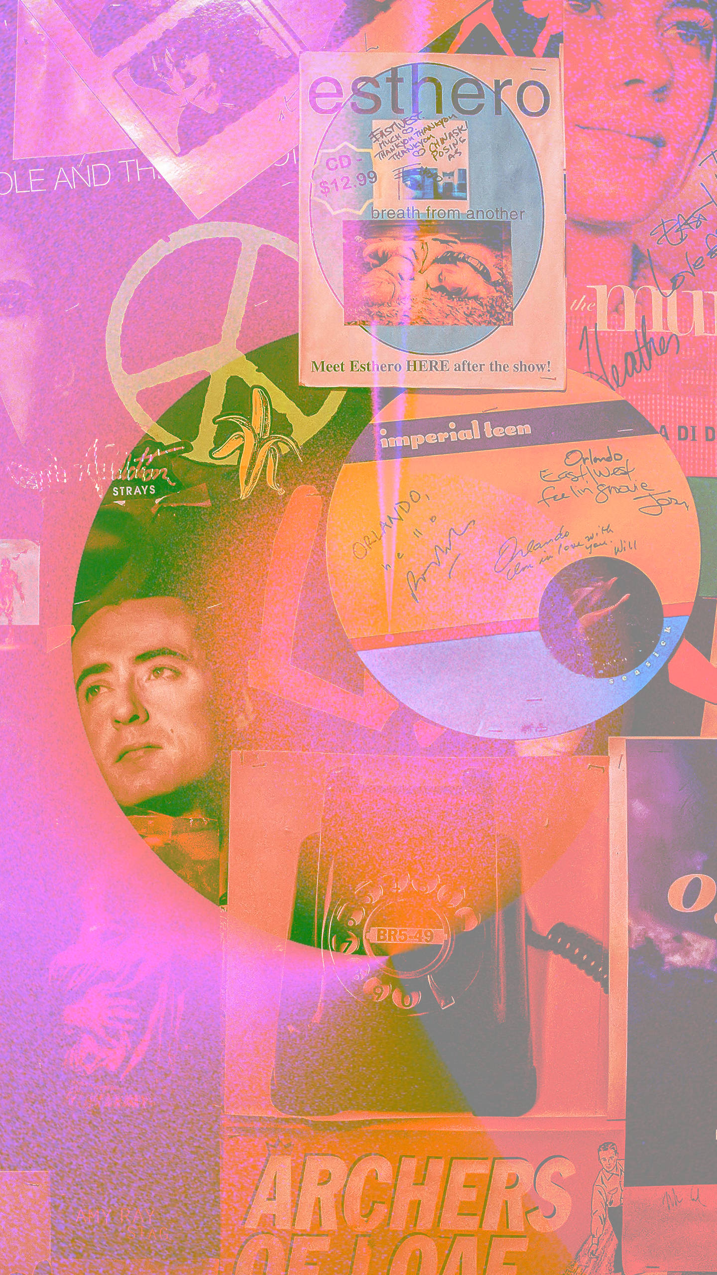 Dreamy 80s Retro Vintage Collage