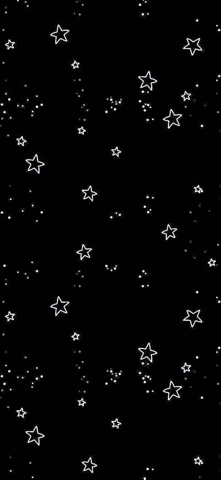 Dreamy Night Sky Of Twinkling Stars Background