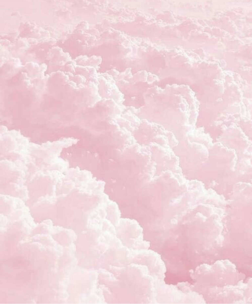 Dreamy Pastel Ipad Wallpaper With Thick Pink Clouds