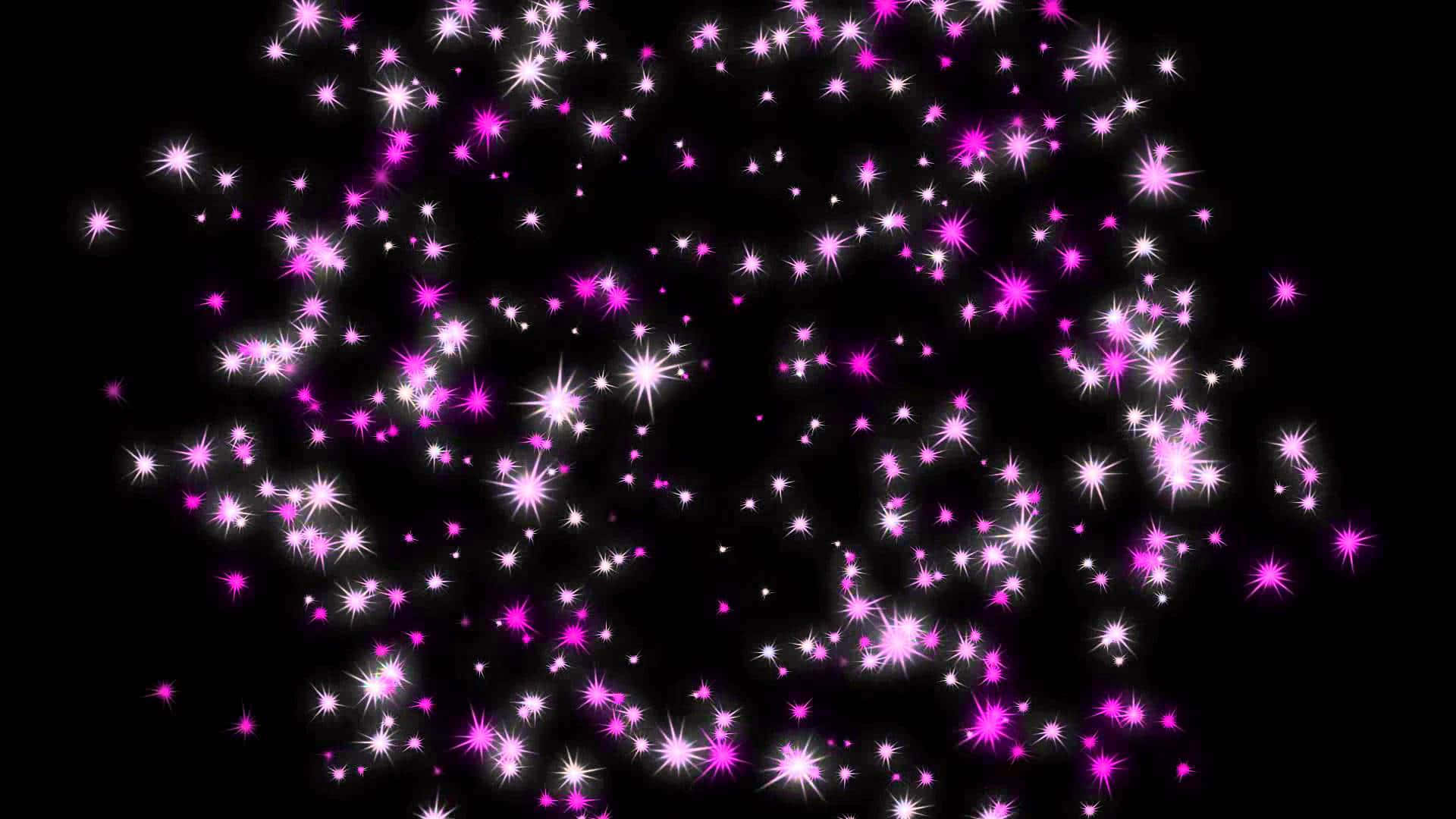 Dreamy Pink Stars In The Sky