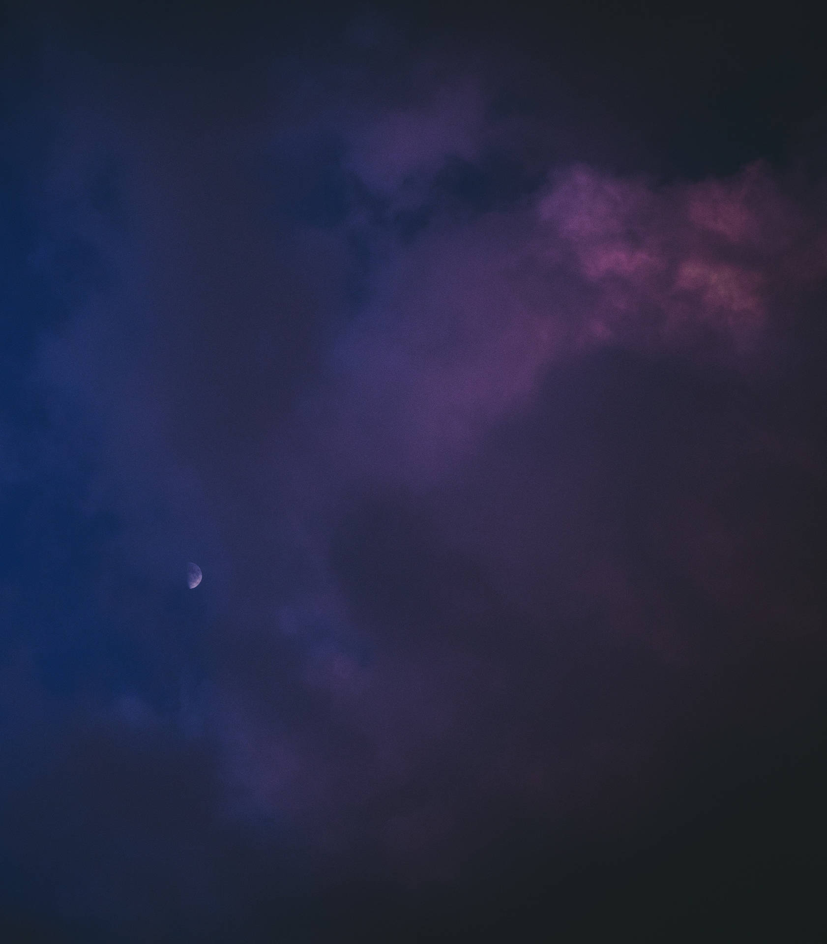 Dreamy Purple Blue Sky Moonlight 4k Background