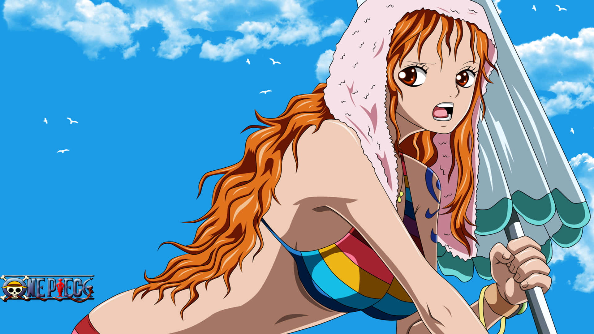 Drenched In Water Nami One Piece