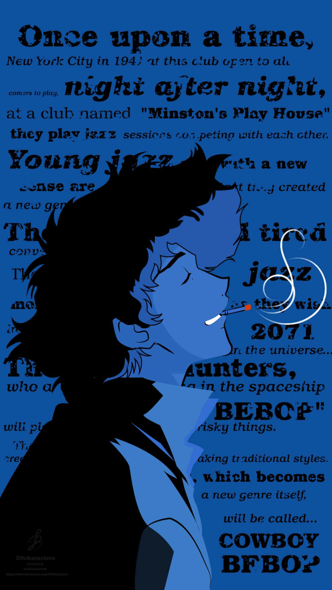 Dress Up Your Iphone With This Cowboy Bebop Themed Wallpaper Background
