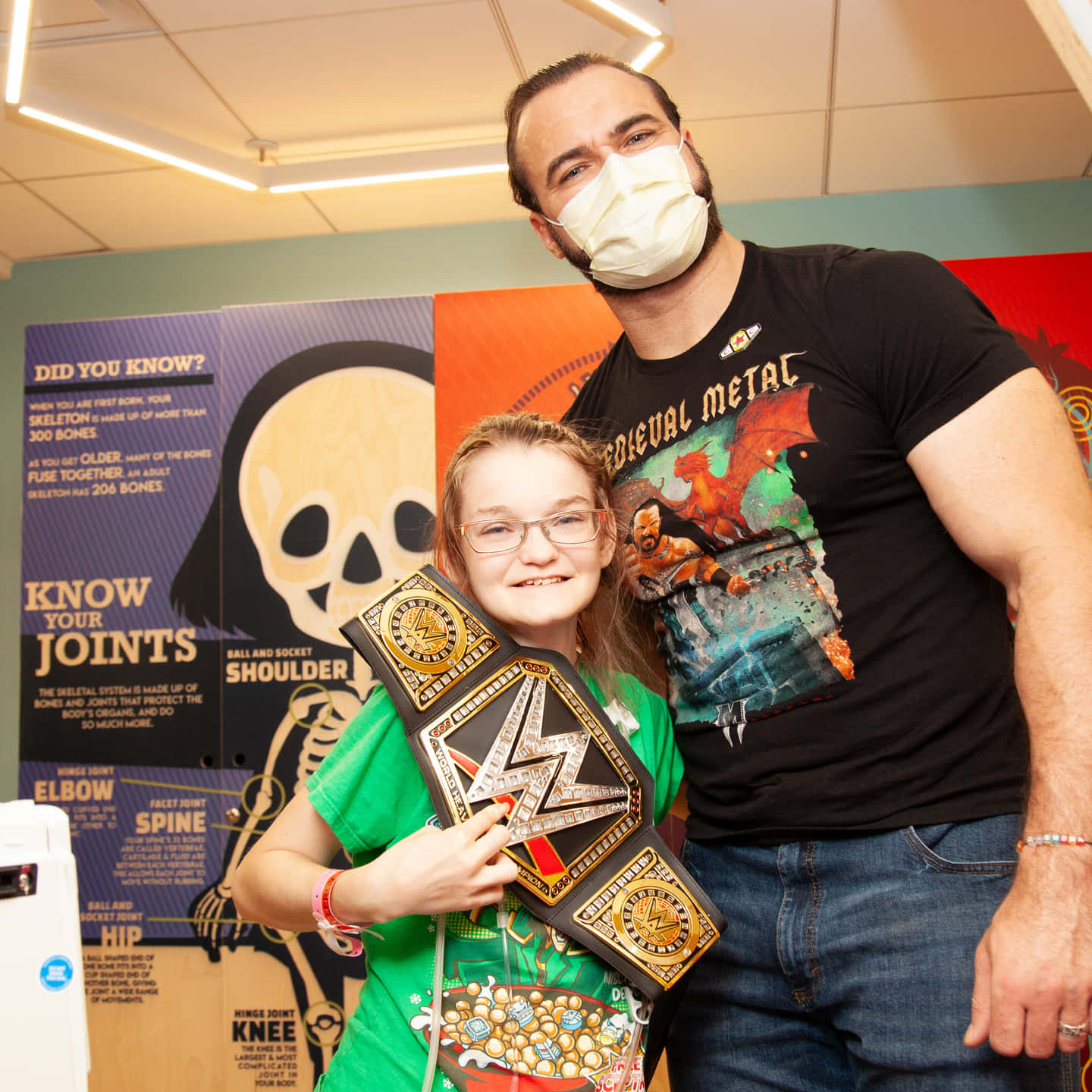 Drew Mcintyre Children Hospital Background