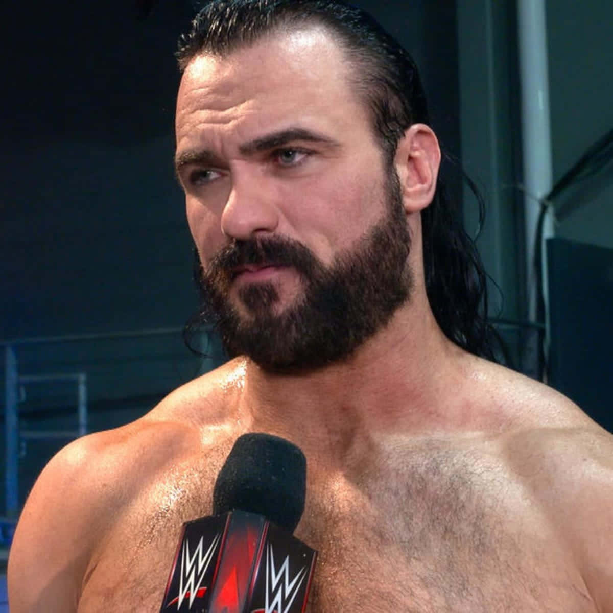 Drew Mcintyre Wrestler Closed Up