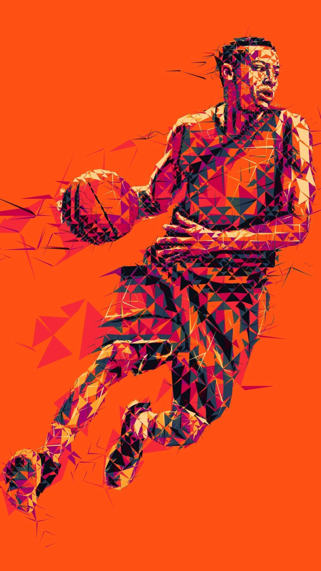 Dribbling Artwork Cool Basketball Iphone Background