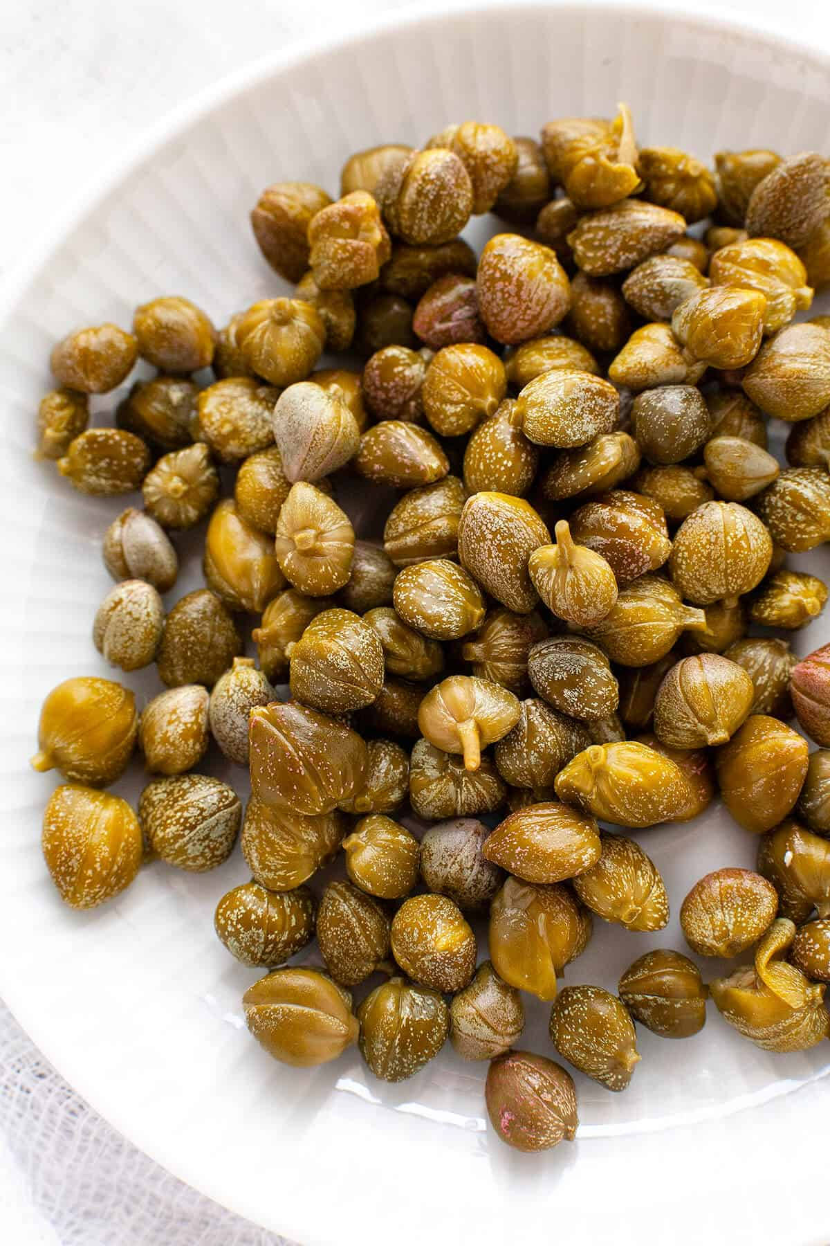 Dried Capers Elegantly Served On A Plate